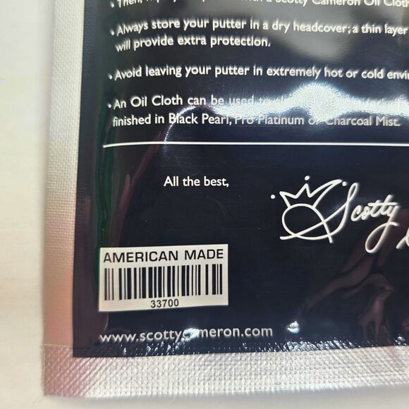 Scotty Cameron Golf Putter Metal Care Cloth - NEW - Picture 4 of 4